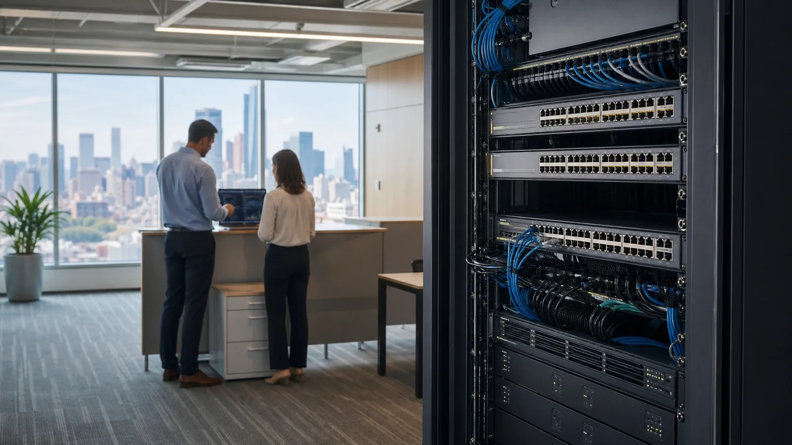 AI MSP Queens in Queens: telecom pathways and rack layout for Network Cabling NYC